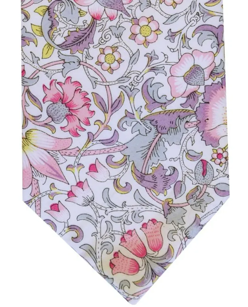 L.A. Smith Liberty Print Tie Blue Bells Pink LIBT01/2/OS